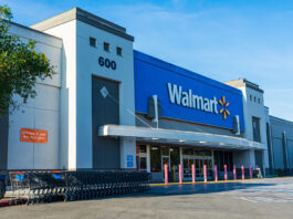 Outside of a Walmart